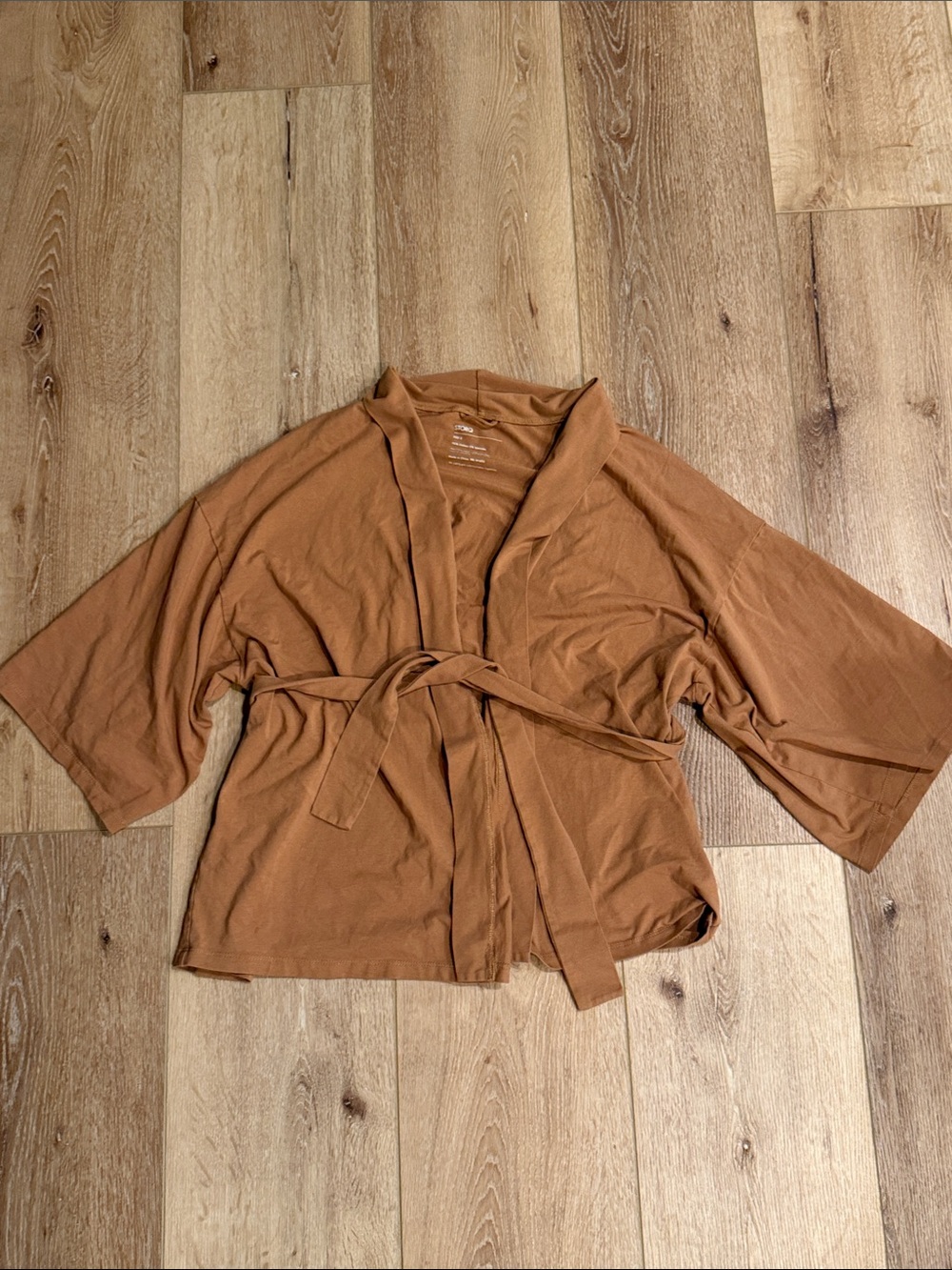 Storq | Women's Short Kimono Robe | Caramel Brown | Maternity | size 3